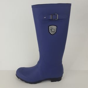 Women's Waterproof Rainboots Blue 10 US